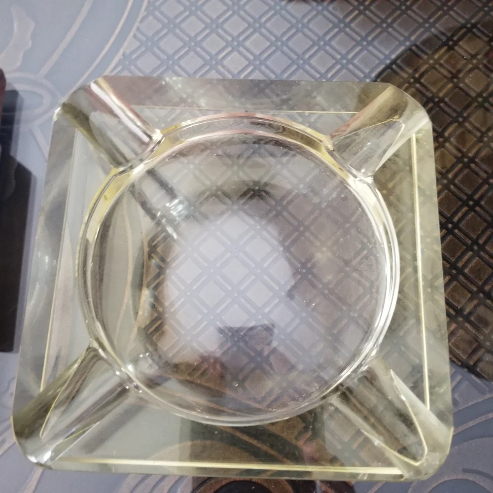 MCM Mid Century Modern Art Deco Ashtray Vintage Brown & Bigelow Barware Clas…
